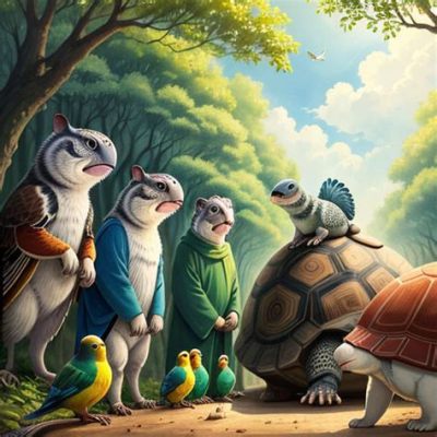 The Clever Tortoise - Uma Fábula Nigeriana que Ensina Sobre Inteligência e Coragem!